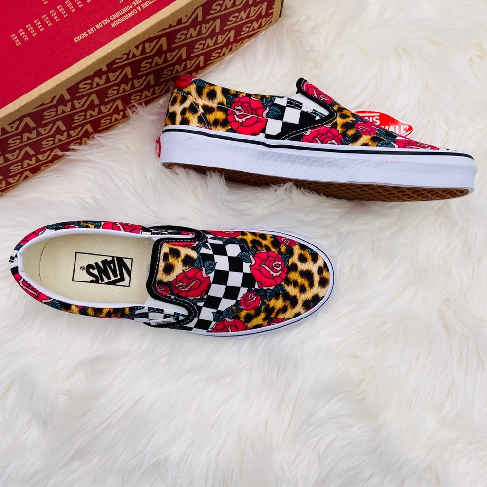 Vans Classic Slip-On Rose Checkerboard - Picture 2 of 7